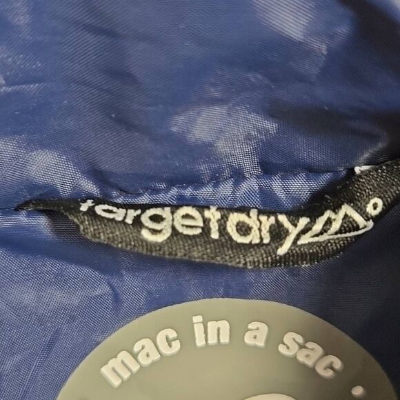 MAC IN A SAC Men's Size XS Target Dry Waterproof Full Zip Jacket Blue Red - Picture 6 of 15